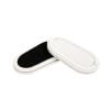 Two GVS filters: one with a black interior, the other with a white ribbed surface.